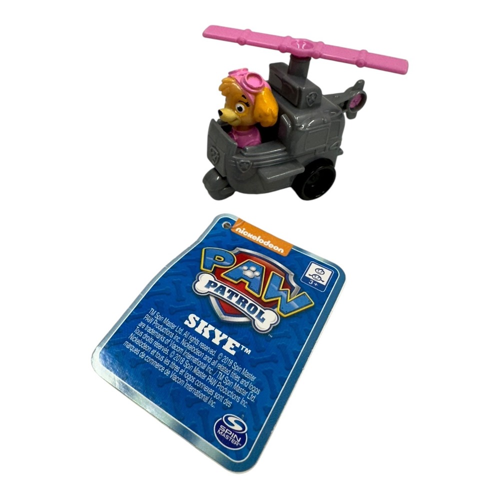 PAW Patrol Skye Mini Helicopter Vehicle Figure Spin Master Gray Pink 20087613